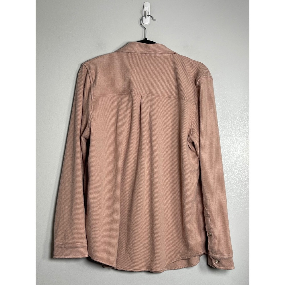 FAHERTY Legend Knit Shirt Large Dusty Rose Pink Button Down Top Casual Gorpcore - Picture 4 of 8